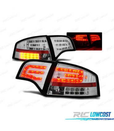 FANALI A LED AUDI A4 B7 04-08 SEDAN CROMATI LED