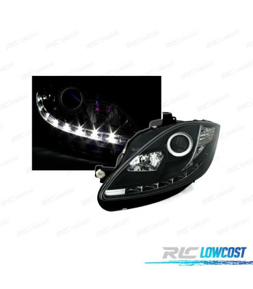 FARI SEAT LEON ALTEA 09-12 TRU DRL LUCE DIURNA REALE FONDO NERO