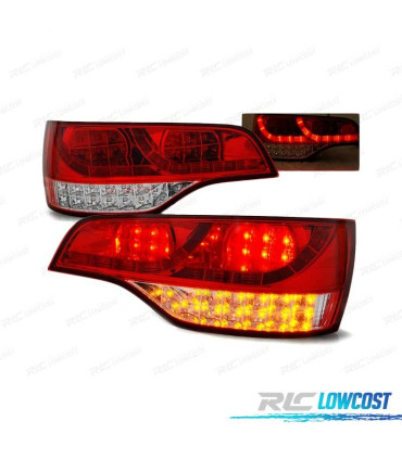 FANALI A LED AUDI Q7 06-09 ROSSO CHIARO