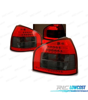 FANALI A LED AUDI A3 96-00 ROSSO AFFUMICATO