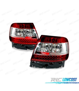 FANALI PER AUDI A4 B5 94-00 LED ROSSO BIANCO