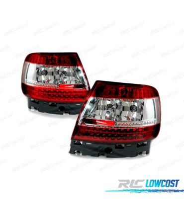 FANALI PER AUDI A4 B5 94-00 LED ROSSO BIANCO