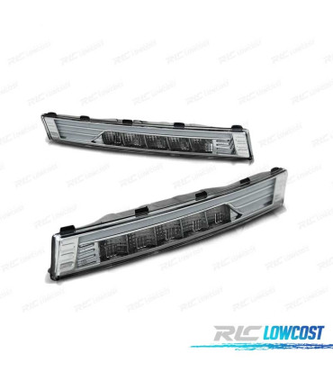 FARI LUCE DIURNA VOLKSWAGEN VW PASSAT B6 05-10 LUCE DIURNA ANTERIORE CROMATA LED