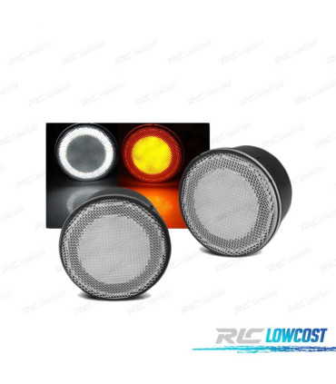 FRECCIE ANTERIORI JEEP WRANGLER JK 07-18 LED BIANCO