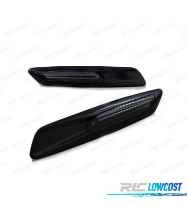 FRECCIE LATERALI A LED PER BMW E60 E90 E92 E82 LOOK F10 NERO AFFUMICATO