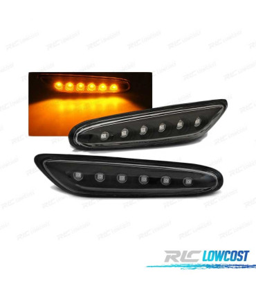 FRECCIE LATERALI BMW E46 01-05 NERO LED