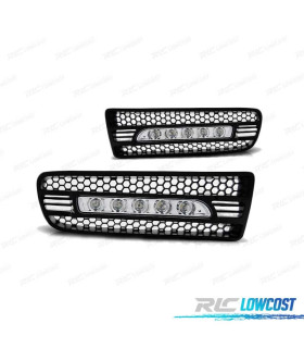 FARI LUCE DIURNA PER VOLKSWAGEN VW GOLF 4 LED 97-03 NERO