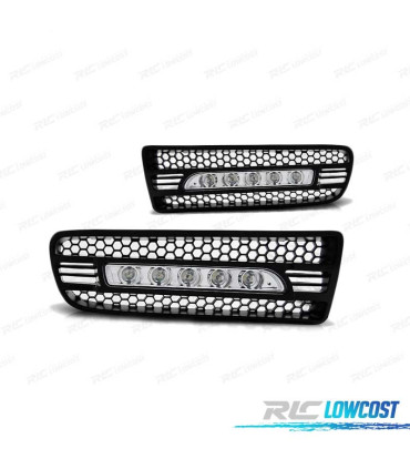 FARI LUCE DIURNA PER VOLKSWAGEN VW GOLF 4 LED 97-03 NERO