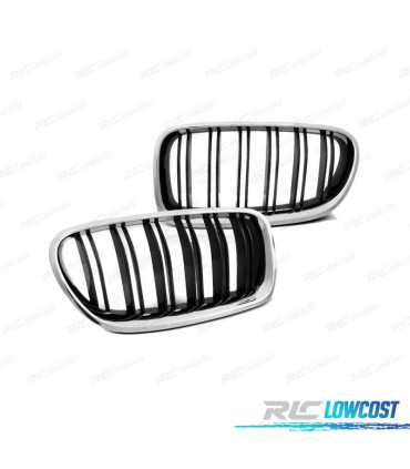GRIGLIE BMW F10 F11 10-16 LOOK M5 CROMATO NERO LUCIDO