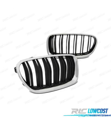 GRIGLIE BMW F10 F11 10-16 LOOK M5 NERO CROMATO