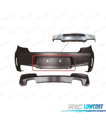 PARAURTI POSTERIORE BMW E81 E87 04-11 LOOK 1M
