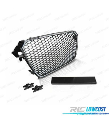 GRIGLIA PER AUDI A4 B8 11-15 CROMO NERO