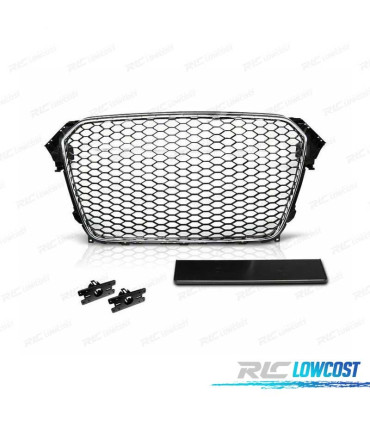 GRIGLIA PER AUDI A4 B8 11-15 CROMO NERO
