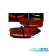 FANALI AUDI A4 B8 07-11 LIGHT BAR ROSSO CROMATO