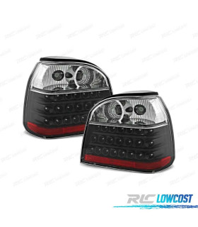 FANALI VOLKSWAGEN VW GOLF 3 91-97 LED FONDO NERO