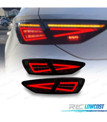 FANALI SEAT LEON 3 5F 12-20 DINAMICI LED NERI OEM ALOGENI