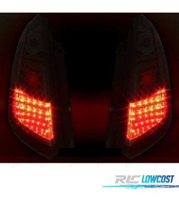 FANALI PER FIAT GRANDE PUNTO 05-09 LED FONDO CROMATO FUMÉ