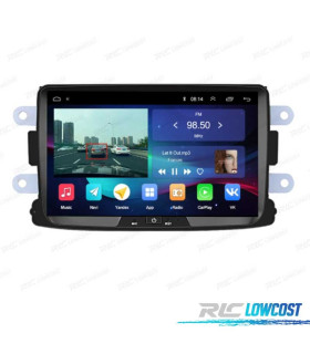 RADIO GPS ANDROID 12 PER DACIA DUSTER DOKKER LOGAN SANDERO LODGY RENAULT CAPTUR CARPLAY