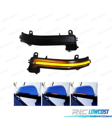 FRECCIE DINAMICHE A LED SPECCHI BMW F20 F21 F22 F23 F30 F31 F32 F33 F36 E84 NERI