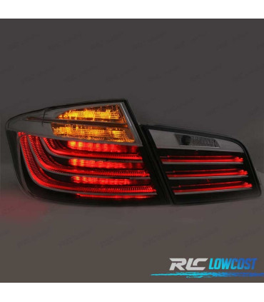 FANALI PER BMW SERIE 5 F10 10- BARRE LED FONDO NERO AFFUMICATO