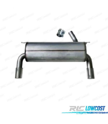 SILENZIATORE DI SCARICO BMW F30 328 430 LOOK M DOPPIA USCITA