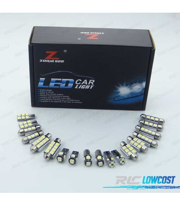 KIT 28 LAMPADE LED INTERNE PER MERCEDES CLASSE S211 STATION WAGON E200 E230 E240 E270 E280 E320 E350 E500 E