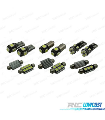 KIT 19 LAMPADE LED INTERNE PER VOLKSWAGEN VW RABBIT GTI GOLF 5 MK5 L 06-09