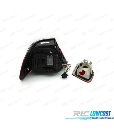 FANALI BMW E46 COUPE 03-06 FULL LED ROSSO SCURO