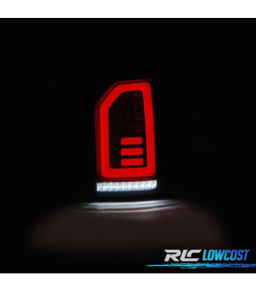 FANALI PER VOLKSWAGEN VW T6 15-19 LIGHT BAR CARDNA DINAMIC FONDO NERO AFFUMICATO