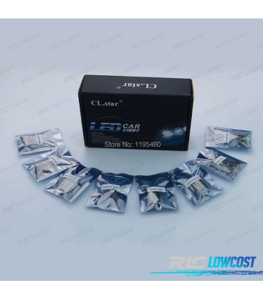 KIT 21 LAMPADE LED INTERNE PER MERCEDES CLASSE E W210 95-01