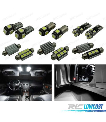 KIT 22 LAMPADE LED INTERNE PER MERCEDES CLASSE S W140 S320 S350 S420 S500 S600 1994-1998