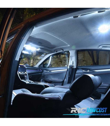 KIT 9 LAMPADE LED INTERNE PER HONDA CIVIC 10TH GEN 2016