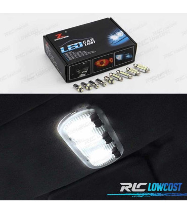 KIT 9 LAMPADE LED INTERNE PER RENAULT KANGOO 2 II MK2 08-18