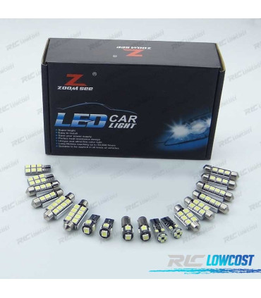 KIT 21 LAMPADE LED INTERNE PER BMW SERIE 5 E34 TOURING ESTATE 518G 518I 520I 525I 525IX 530I 540I 1991-1997
