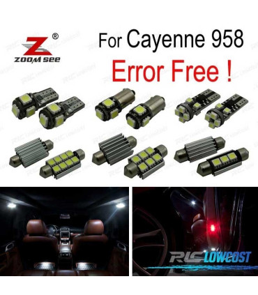 KIT 19 LAMPADE LED INTERNE PER PORSCHE CAYENNE 958 11-