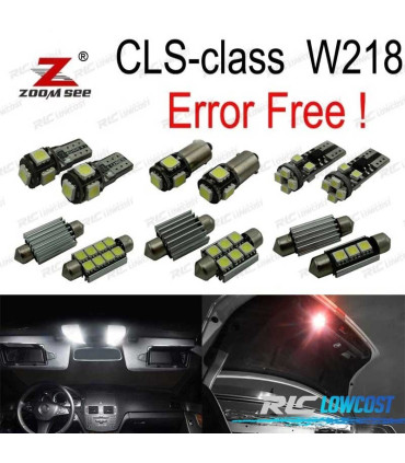 KIT 22 LAMPADE LED INTERNE PER MERCEDES CLS C218 W218 CLS550 CLS63 AMG 2011