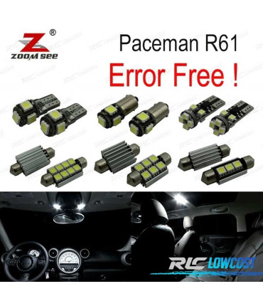KIT 19 LAMPADE LED INTERNE PER MINI COOPER PACEMAN R61 12-