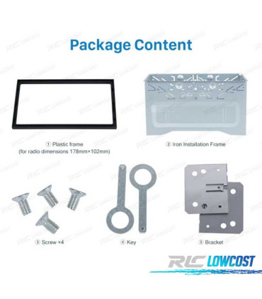 TELAI PER INSTALLAZIONE RADIO DVD 2 DIN CON TELAIO