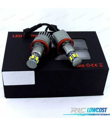 KIT LAMPADE OCCHI ANGEL LED 120W PER BMW E90 E92 X5 E71 X6 E82 E60 E70 2007 2011