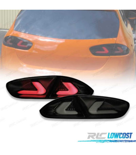FANALI PER SEAT LEON II 09-13 CARDNA FULL LED NERO AFFUMICATO