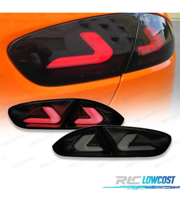 FANALI PER SEAT LEON II 09-13 CARDNA FULL LED NERO AFFUMICATO