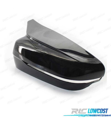CALOTTE SPECCHIETTI BMW G30 G31 G11 G12 15- LOOK M NERO LUCIDO