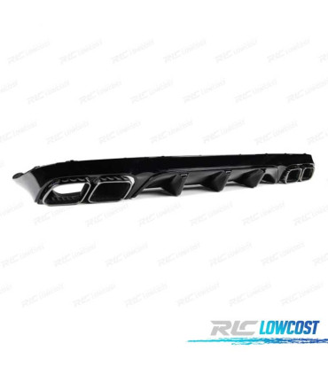 DIFFUSORE MERCEDES CLASSE E C238 16- AMG NERO LUCIDO LOOK E63 + TERMINALI DI SCARICO