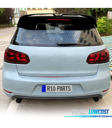 SPOILER ALARE VOLKSWAGEN VW GOLF 6 GTI 08-13 LOOK OETTINGER NERO LUCIDO