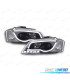 FARI AUDI A3 8P 08-12 LUCE DIURNA A TUBO FONDO NERO