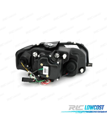 FARI AUDI A3 8P 03-08 LUCE DIURNA TUBE LIGHT FONDO CROMATO