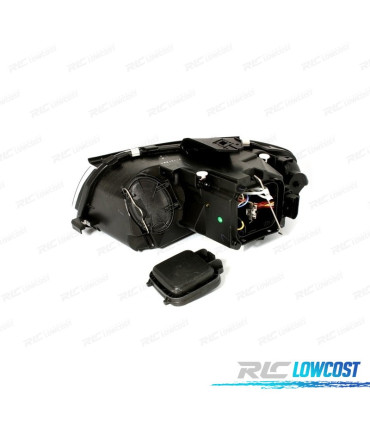 FARI PER AUDI A3 8P CON FONDO CROMATO E LUCE DIURNA A LED