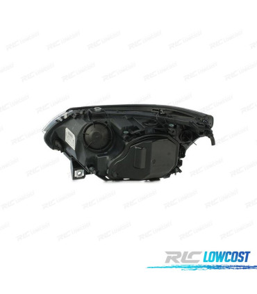 FARO SINISTRO BIXENON BMW E60 05-07 ANGEL EYES SFONDO NERO