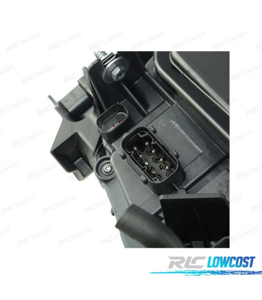 FARO SINISTRO BIXENON BMW E60 05-07 ANGEL EYES SFONDO NERO