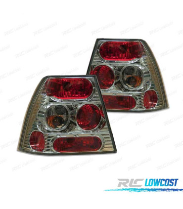 FANALI PER VOLKSWAGEN VW BORA 1J 98-05 LOOK LEXUS FONDO CROMATO